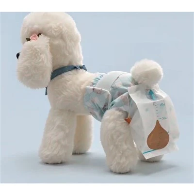 Pet Wearing Poop Bag Diaper